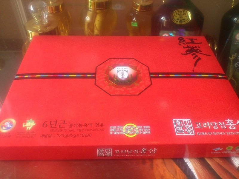 Hồng sâm củ tẩm mật ong Dongjin Pharmacy 10 củ