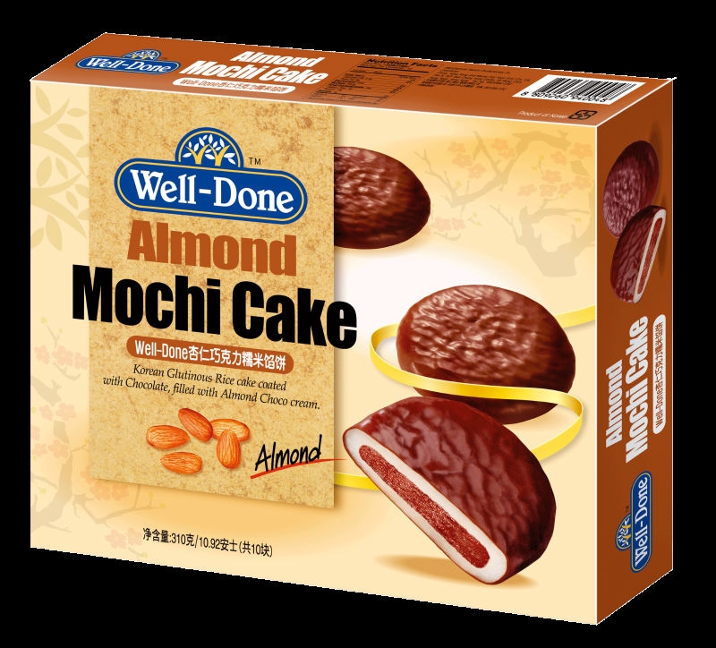 Bánh gạo socola kem đậu phộng Samjin - Well Done Peanut Mochi Cake